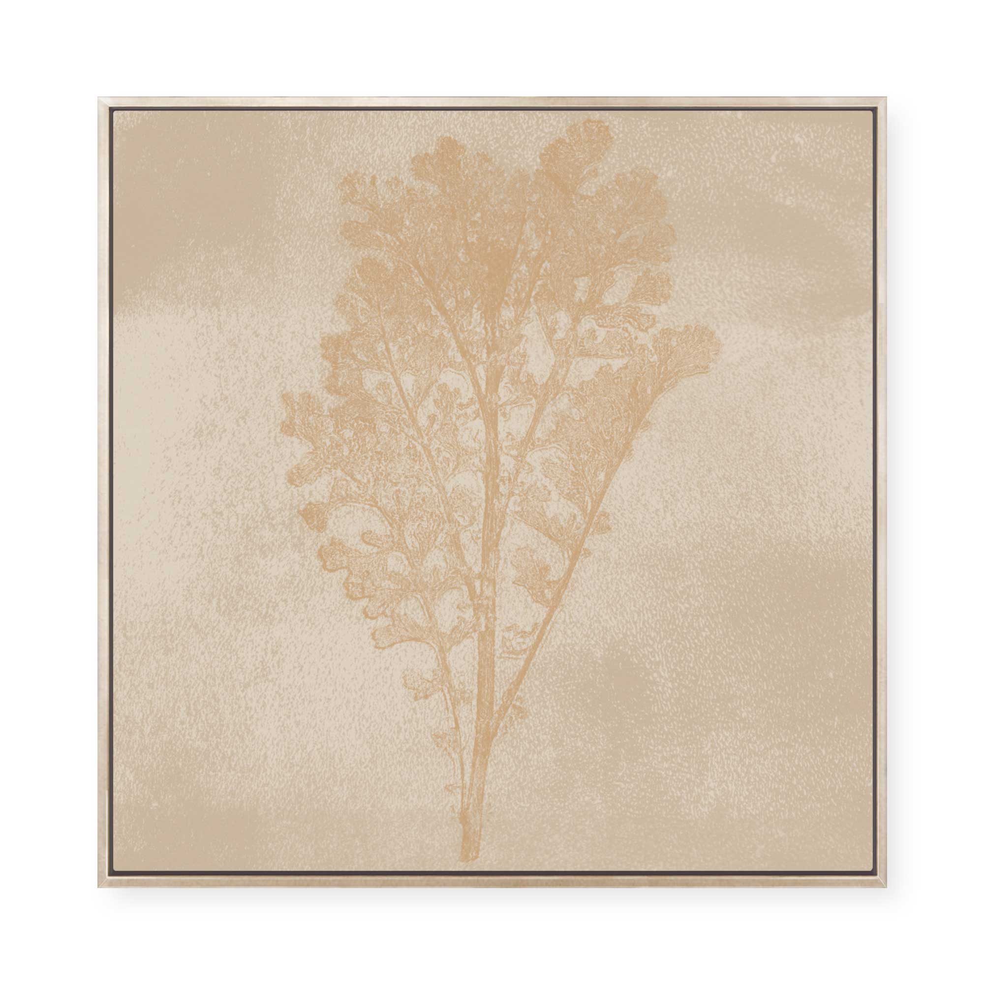 Subtle Botanical Impression | Framed Canvas