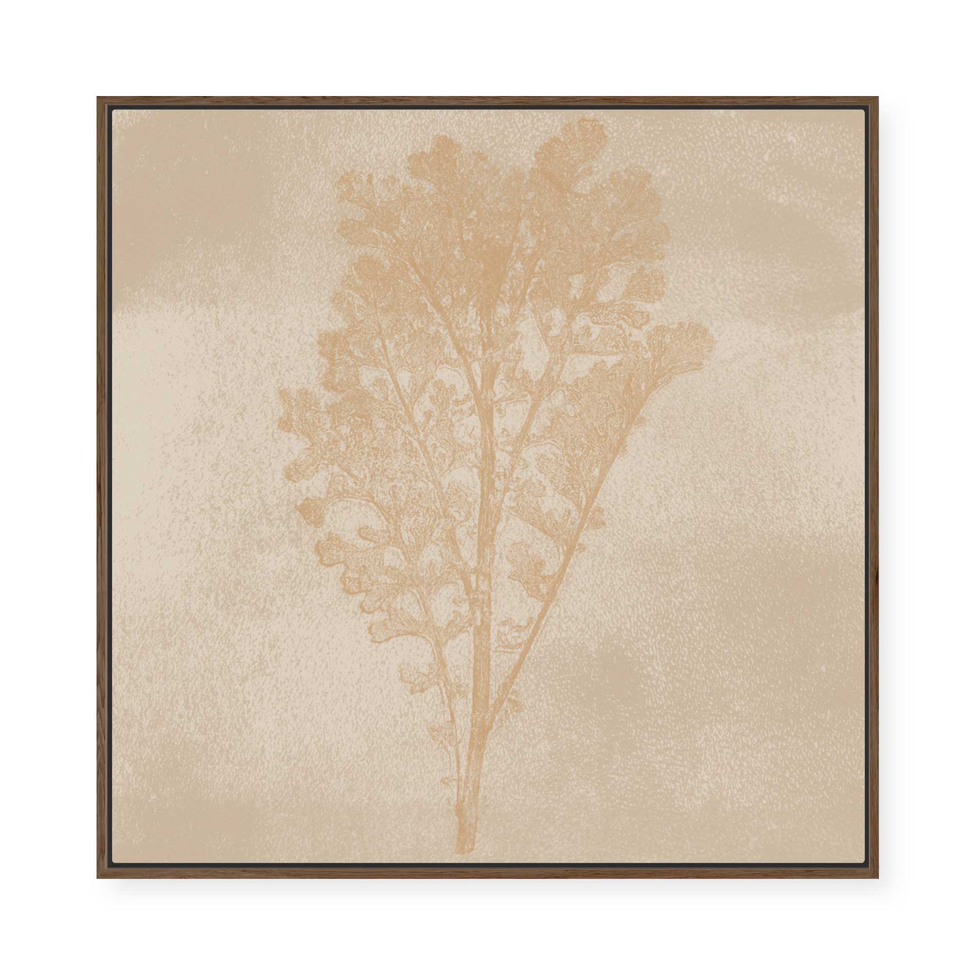Subtle Botanical Impression | Framed Canvas