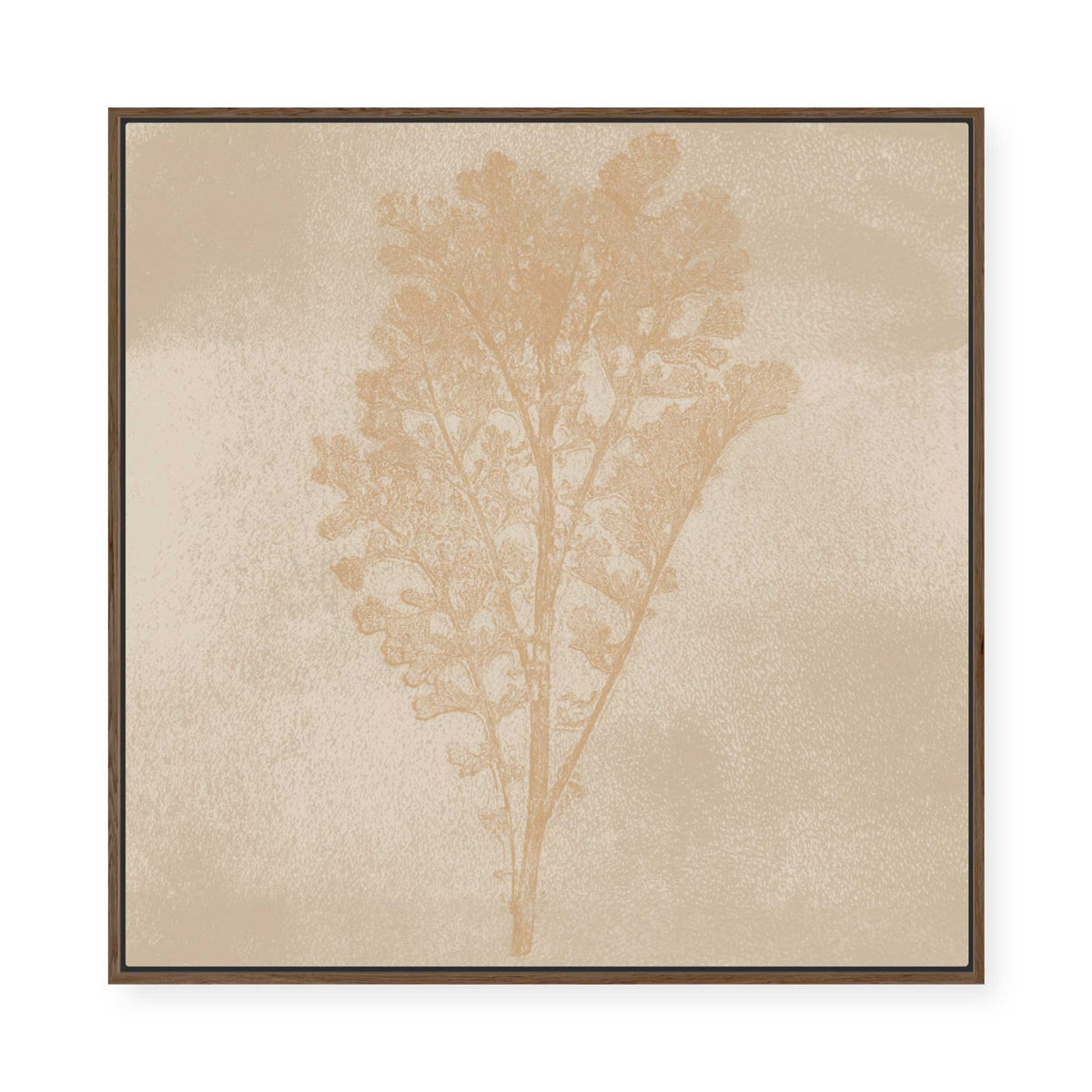 Subtle Botanical Impression | Framed Canvas