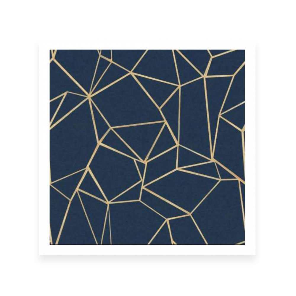 Succulent Pattern Navy