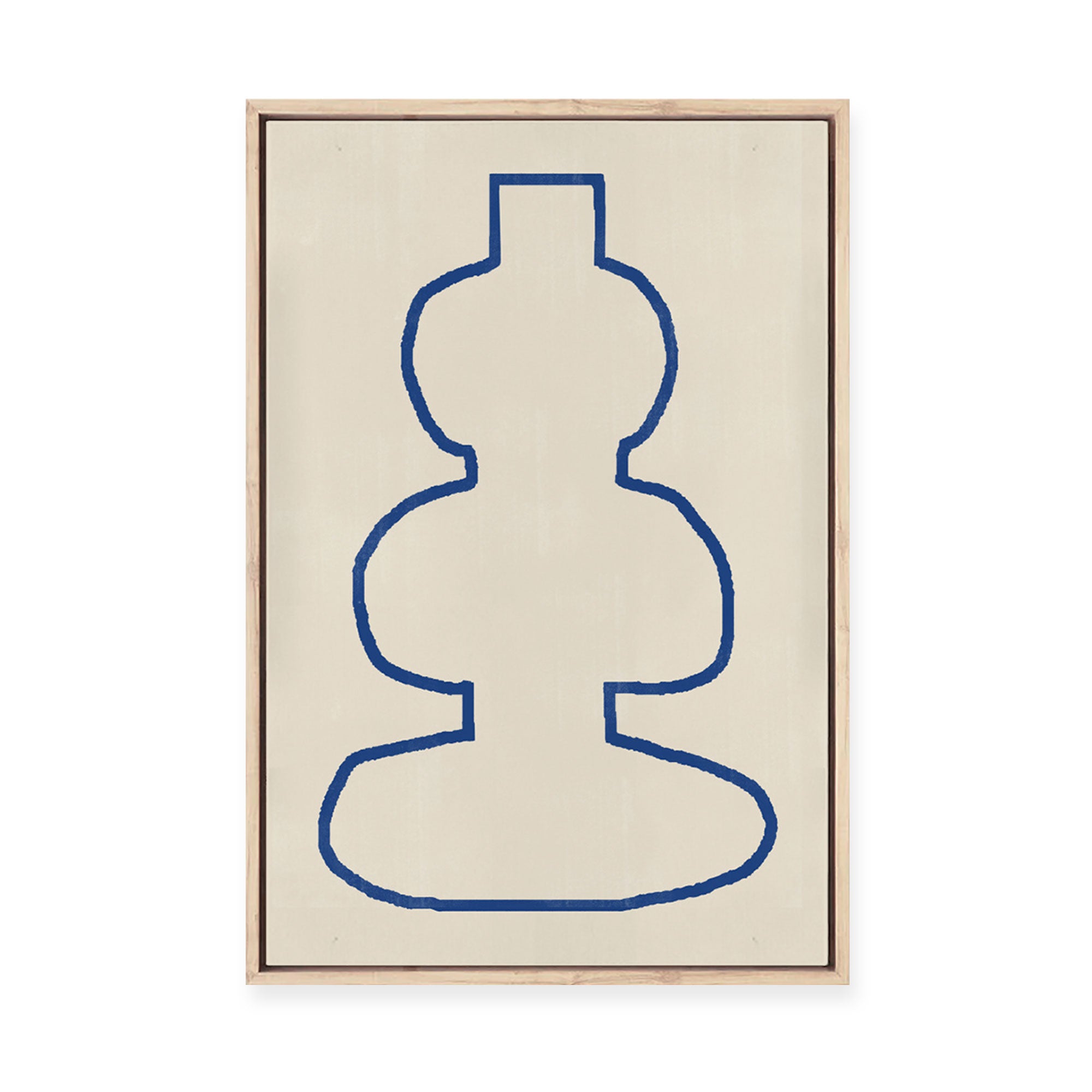 Vase No.8 | Framed Canvas