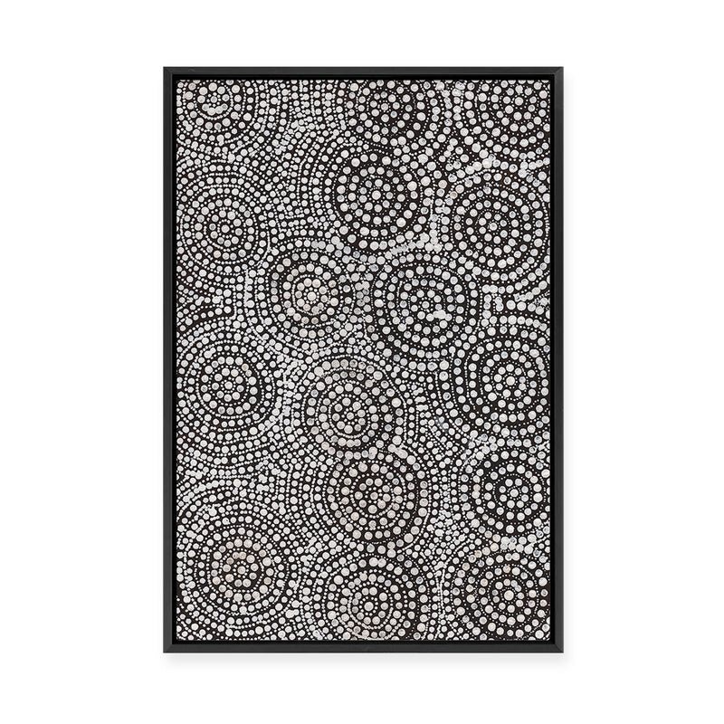 Watiya-Warnu Jukurrpa (Seed Dreaming) No.1 | Framed Canvas Print