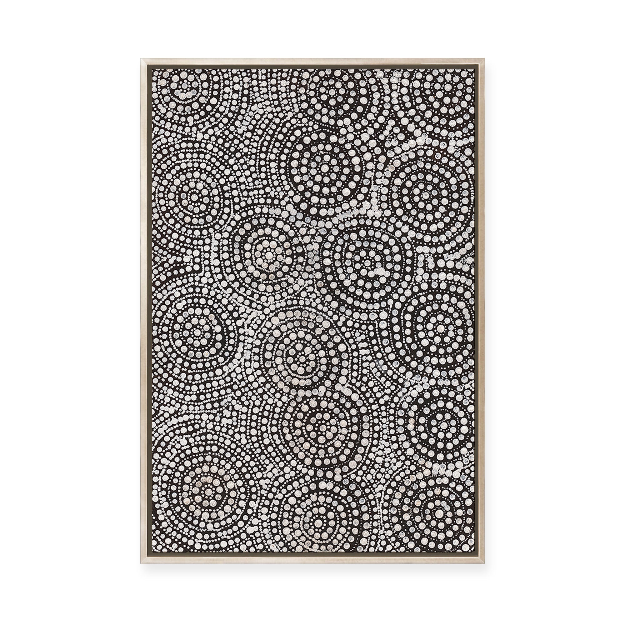 Watiya-Warnu Jukurrpa (Seed Dreaming) No.1 | Framed Canvas Print
