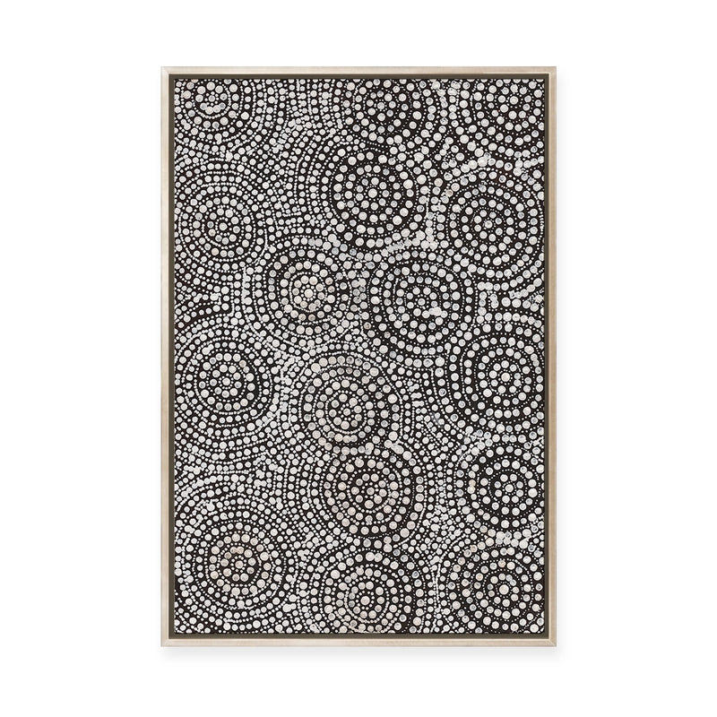 Watiya-Warnu Jukurrpa (Seed Dreaming) No.1 | Framed Canvas Print