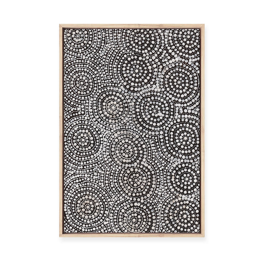 Watiya-Warnu Jukurrpa (Seed Dreaming) No.1 | Framed Canvas Print