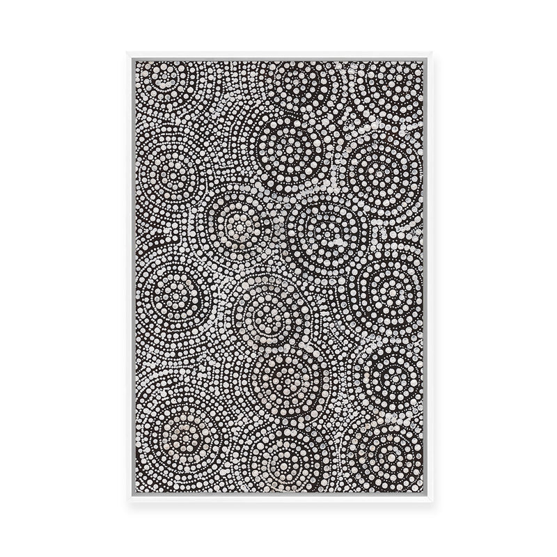 Watiya-Warnu Jukurrpa (Seed Dreaming) No.1 | Framed Canvas Print