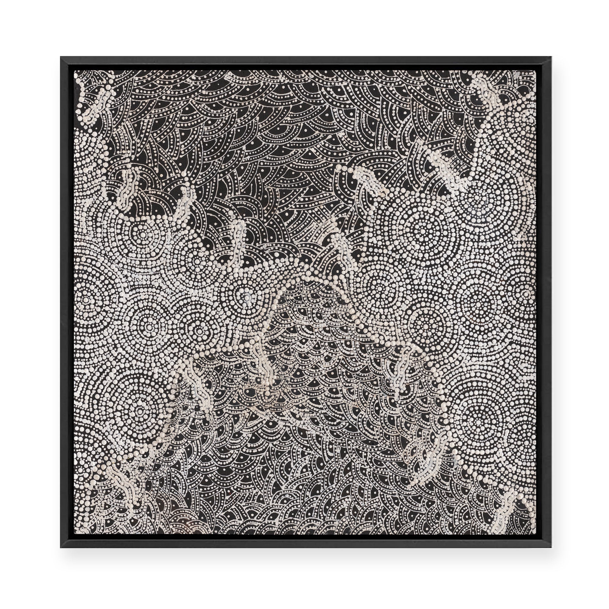 Watiya-Warnu Jukurrpa (Seed Dreaming) No.2 | Framed Canvas Print