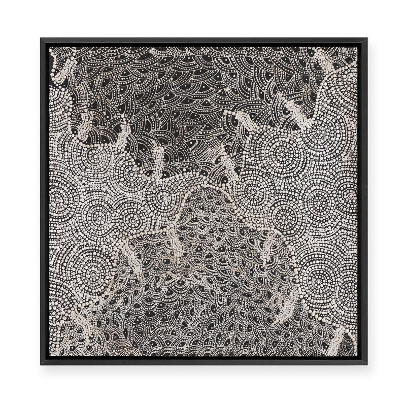 Watiya-Warnu Jukurrpa (Seed Dreaming) No.2 | Framed Canvas Print