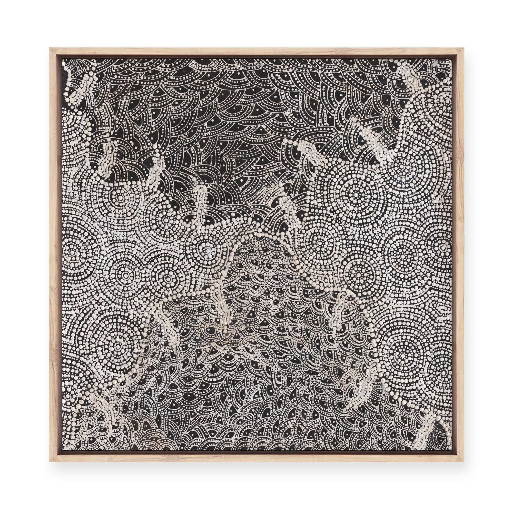 Watiya-Warnu Jukurrpa (Seed Dreaming) No.2 | Framed Canvas Print