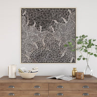 Watiya-Warnu Jukurrpa (Seed Dreaming) No.2 | Framed Canvas Print