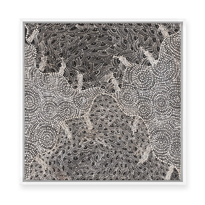 Watiya-Warnu Jukurrpa (Seed Dreaming) No.2 | Framed Canvas Print