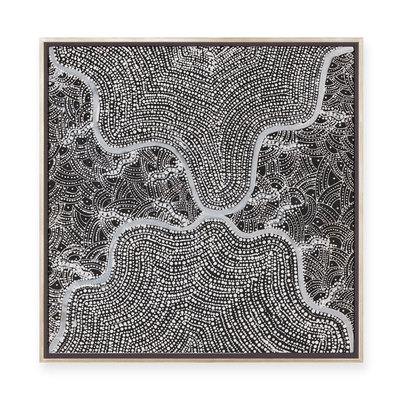 Watiya-Warnu Jukurrpa (Seed Dreaming) No.3 | Framed Canvas Print