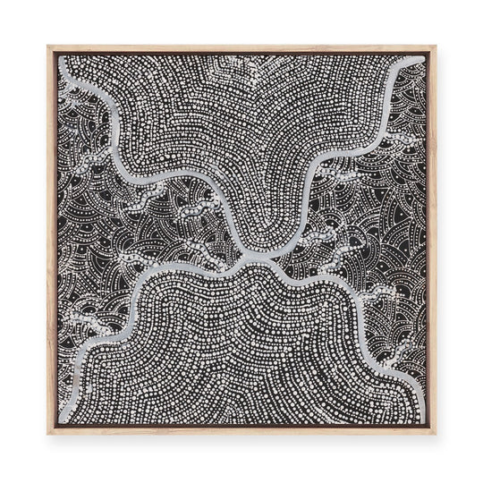 Watiya-Warnu Jukurrpa (Seed Dreaming) No.3 | Framed Canvas Print