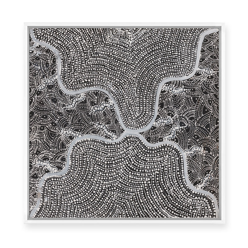 Watiya-Warnu Jukurrpa (Seed Dreaming) No.3 | Framed Canvas Print
