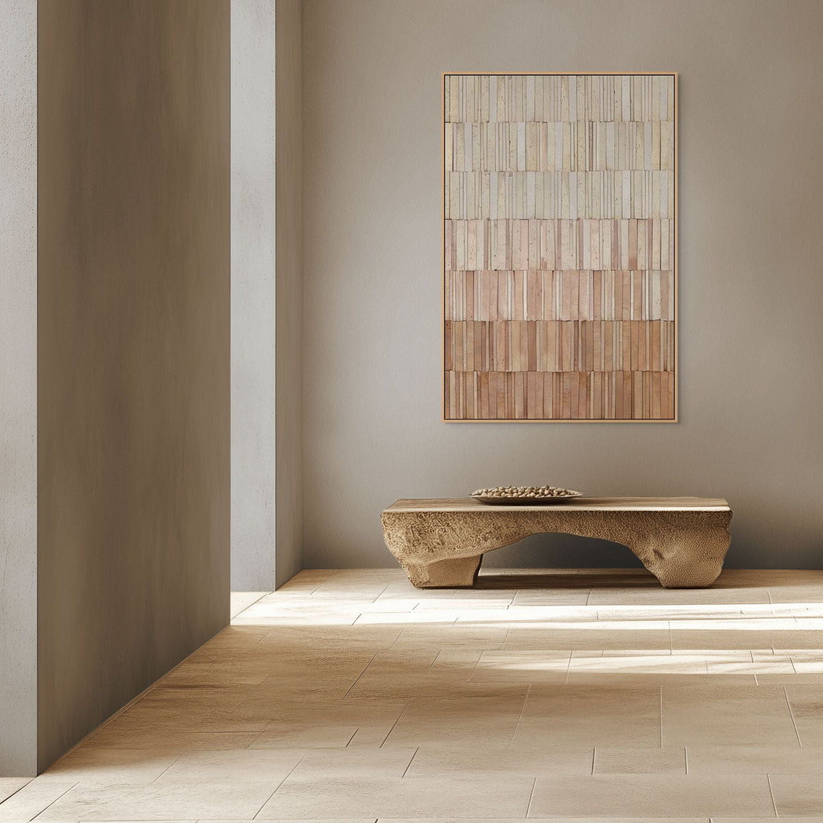 Terracotta Wall I | Framed Canvas