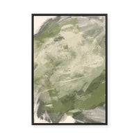 Textured Abstract Greens | Framed Canvas