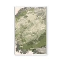 Textured Abstract Greens | Framed Canvas