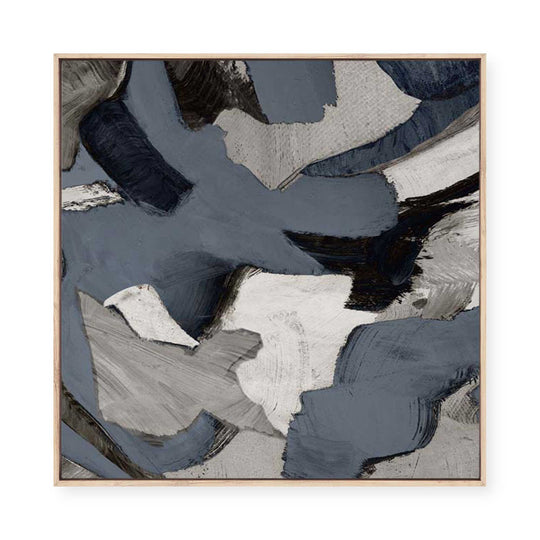 Textured Greys II | Framed Canvas