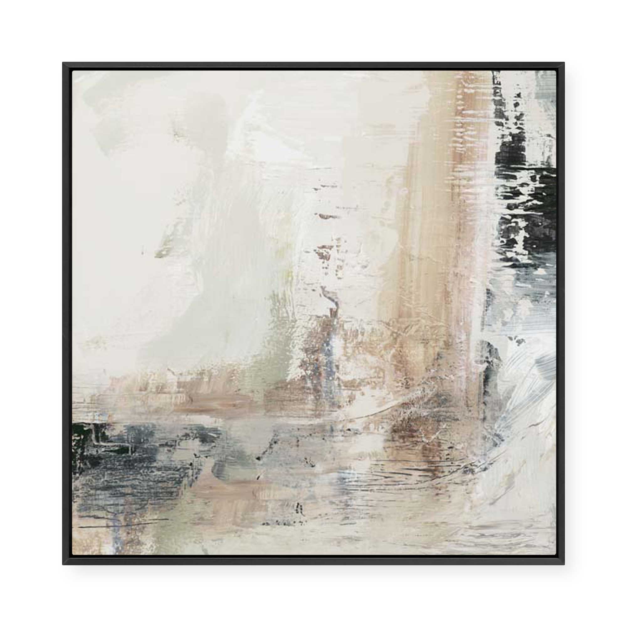 Textured Layers of Subtle Movement | Framed Canvas