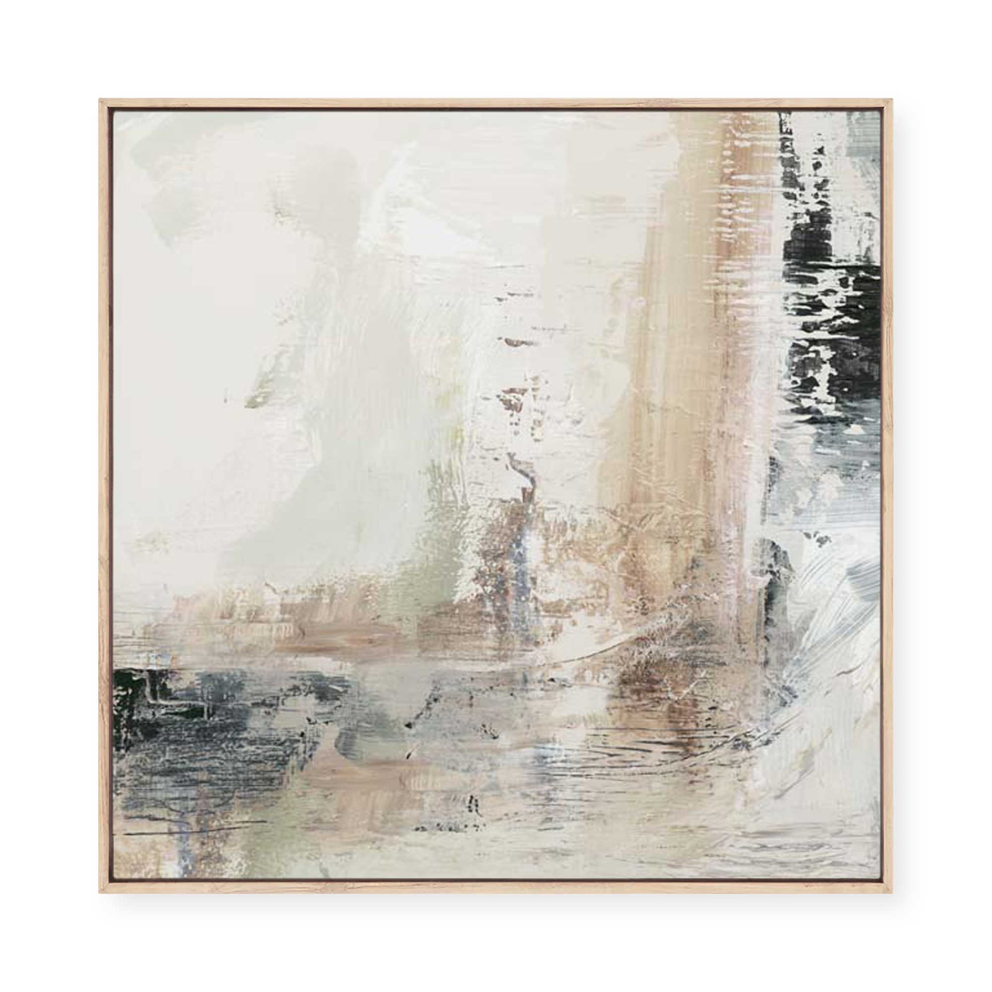 Textured Layers of Subtle Movement | Framed Canvas
