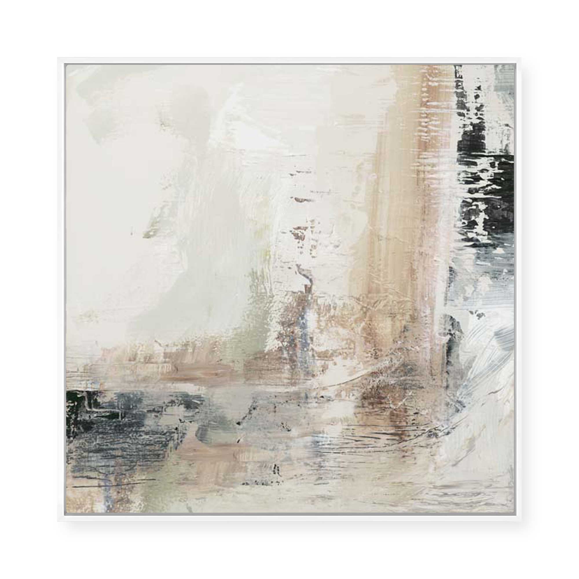 Textured Layers of Subtle Movement | Framed Canvas