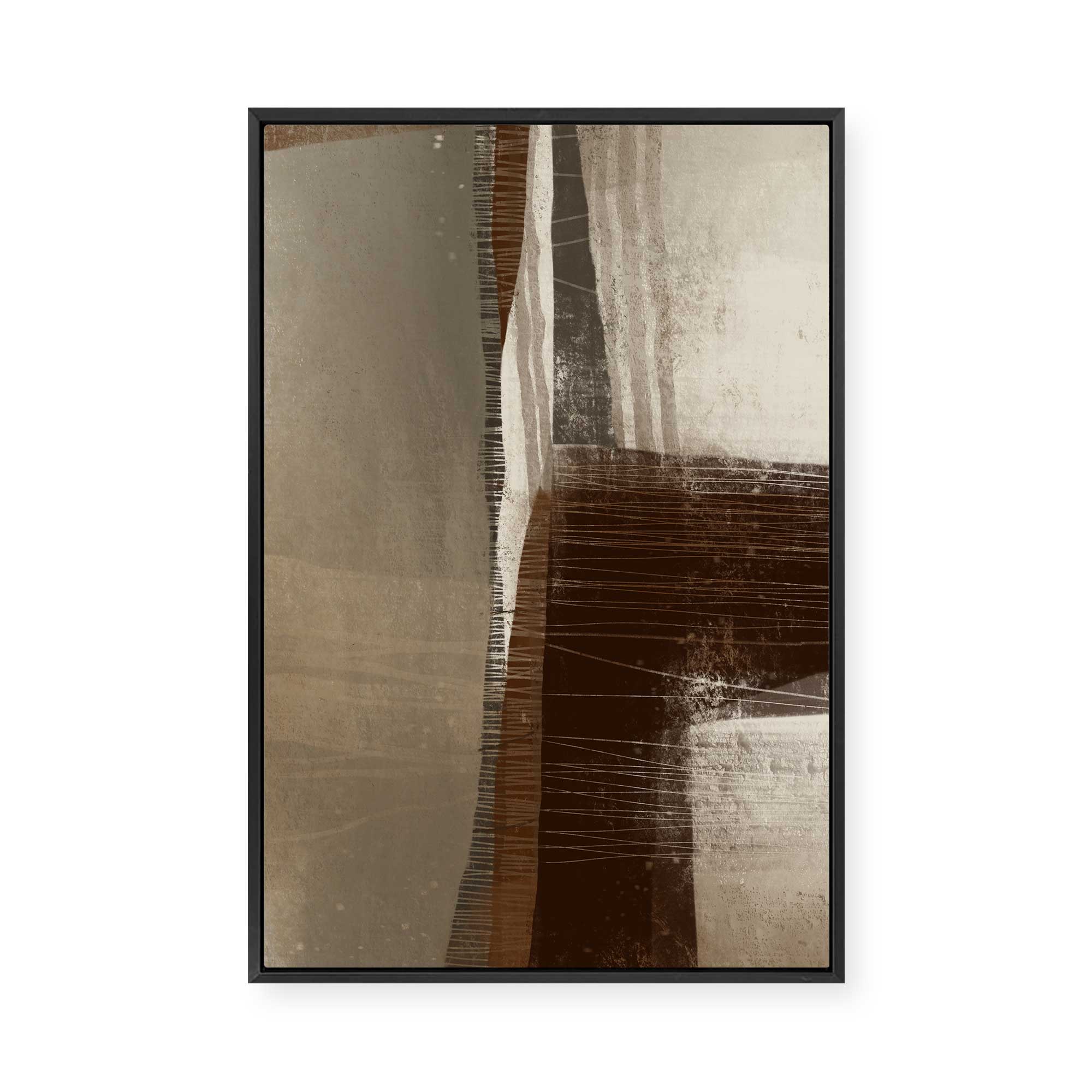 The Flowing Earth | Portrait |  Framed Canvas