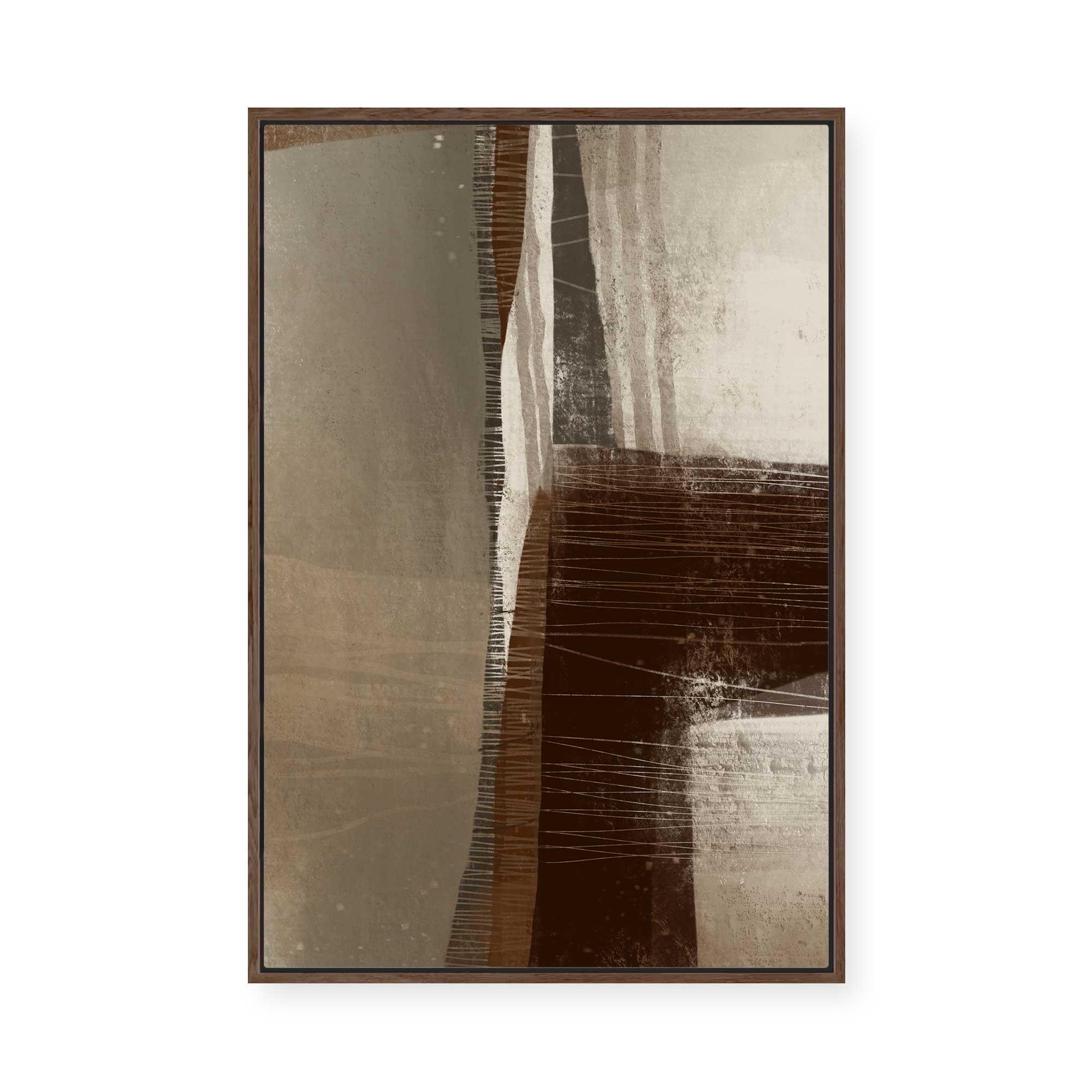 The Flowing Earth | Portrait |  Framed Canvas