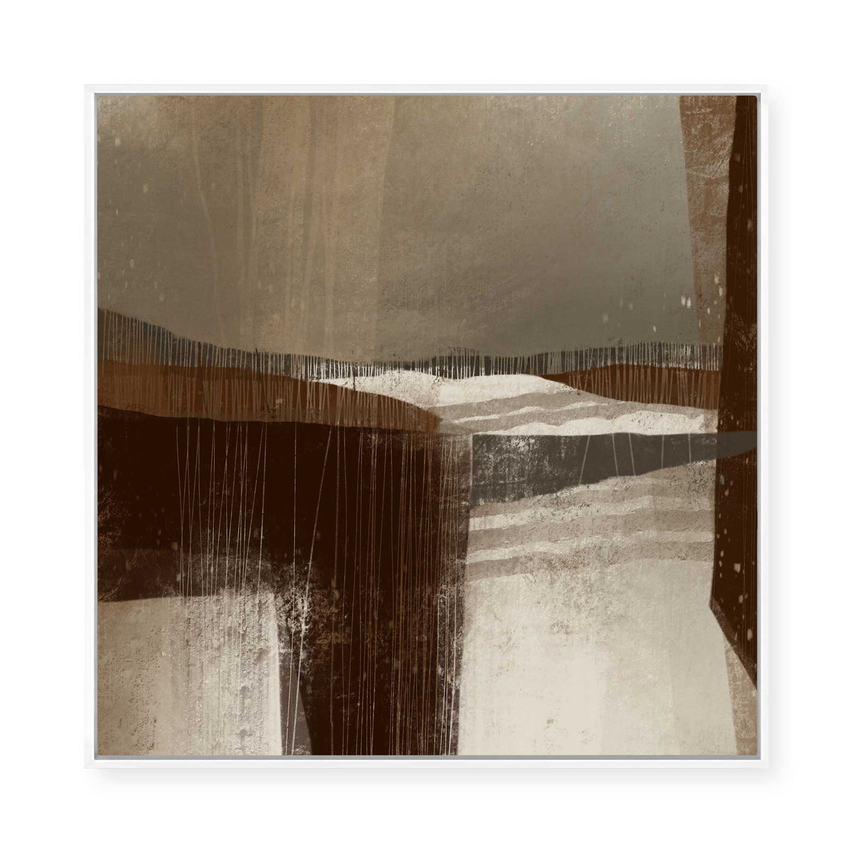 The Flowing Earth | Square | Framed Canvas