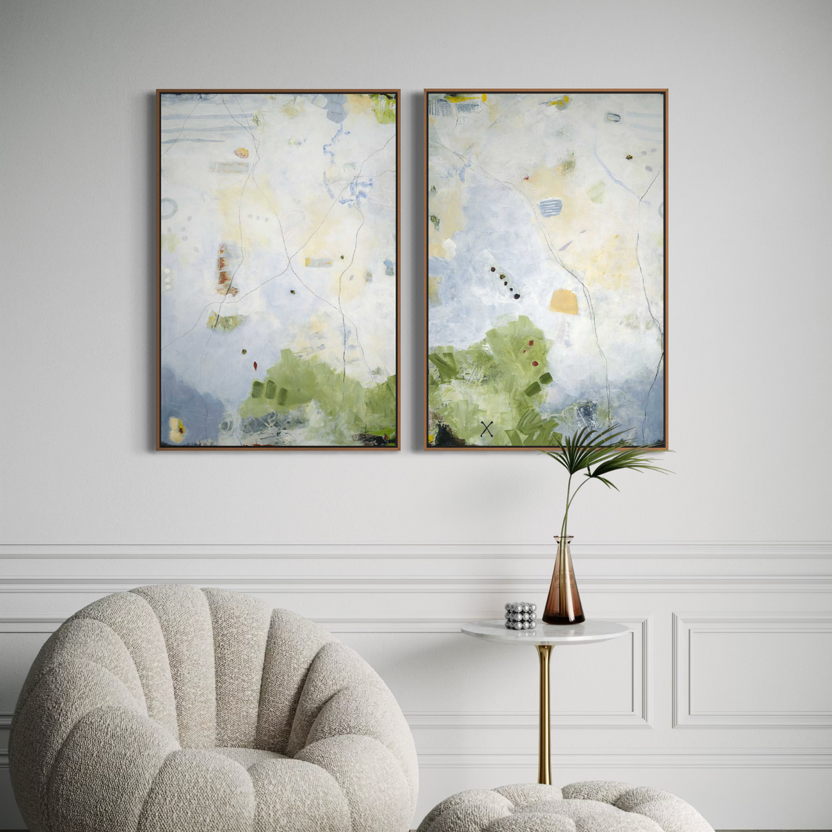 Treasure Map 1 | Framed Canvas