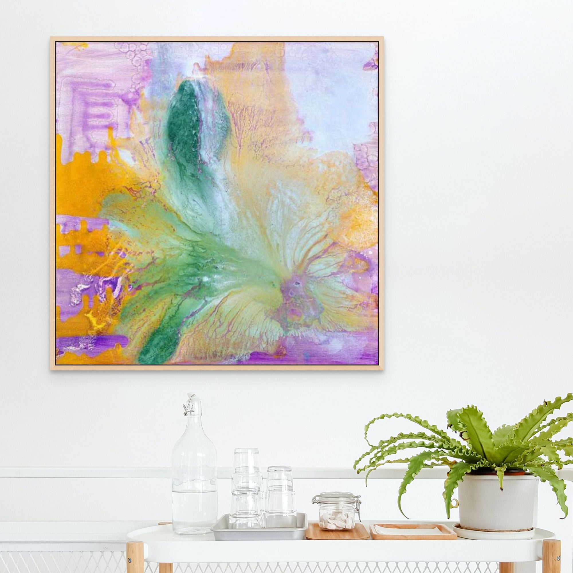 Tropical Leaves | Framed Canvas