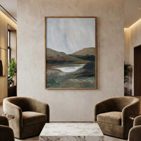 Two Mountains | Framed Canvas