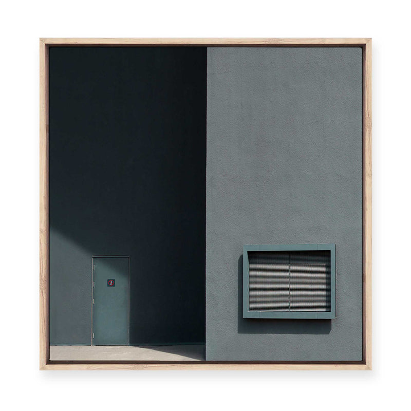 Urban Abstract | Cool Tones | Framed Canvas