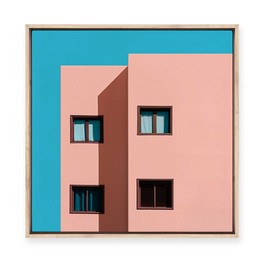 Urban Abstract | Pastel | Framed Canvas