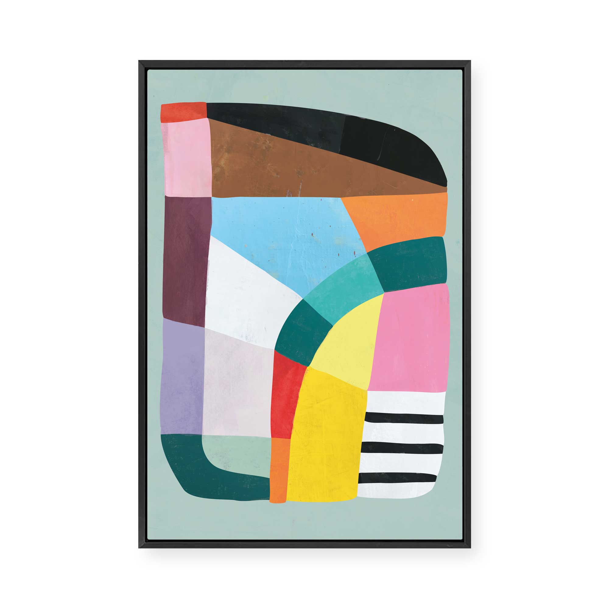 Vibrant Abstract Design | Framed Canvas