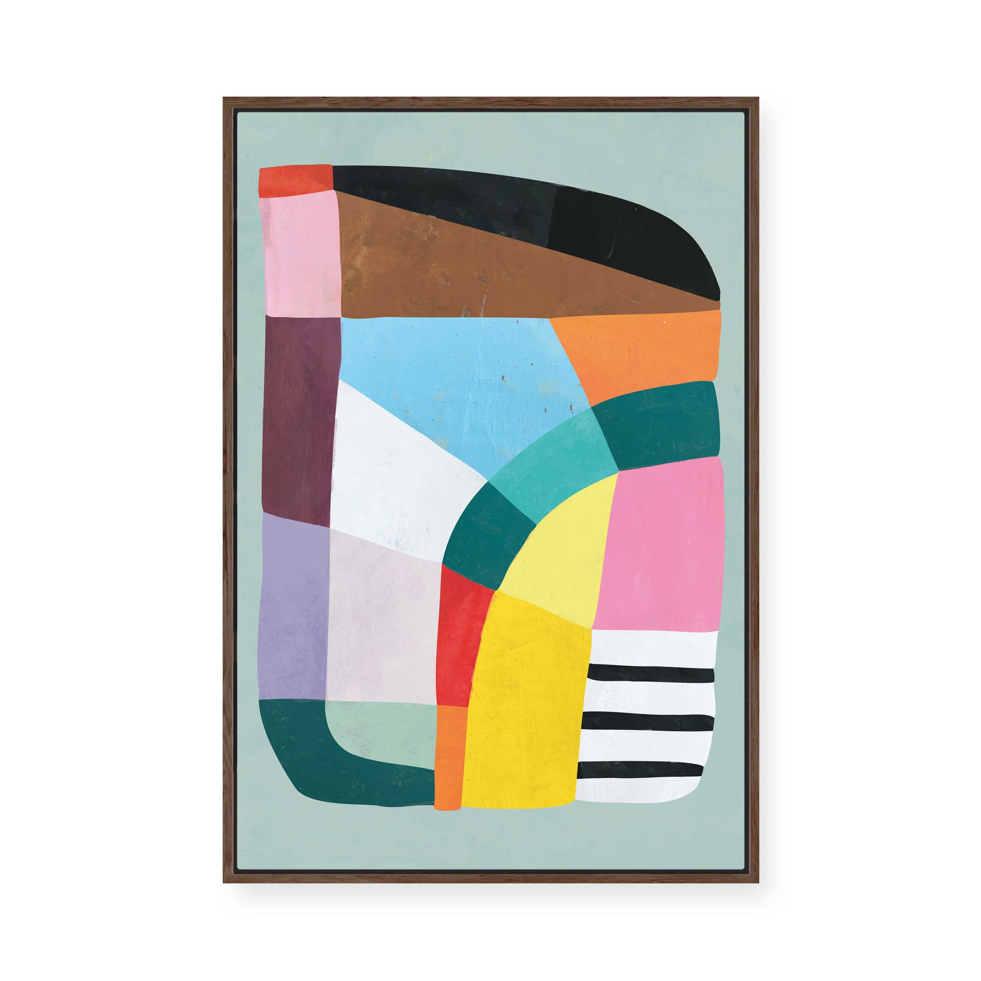Vibrant Abstract Design | Framed Canvas