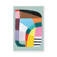 Vibrant Abstract Design | Framed Canvas