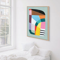 Vibrant Abstract Design | Framed Canvas