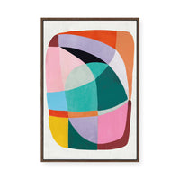 Vibrant Abstract Shapes I | Framed Canvas