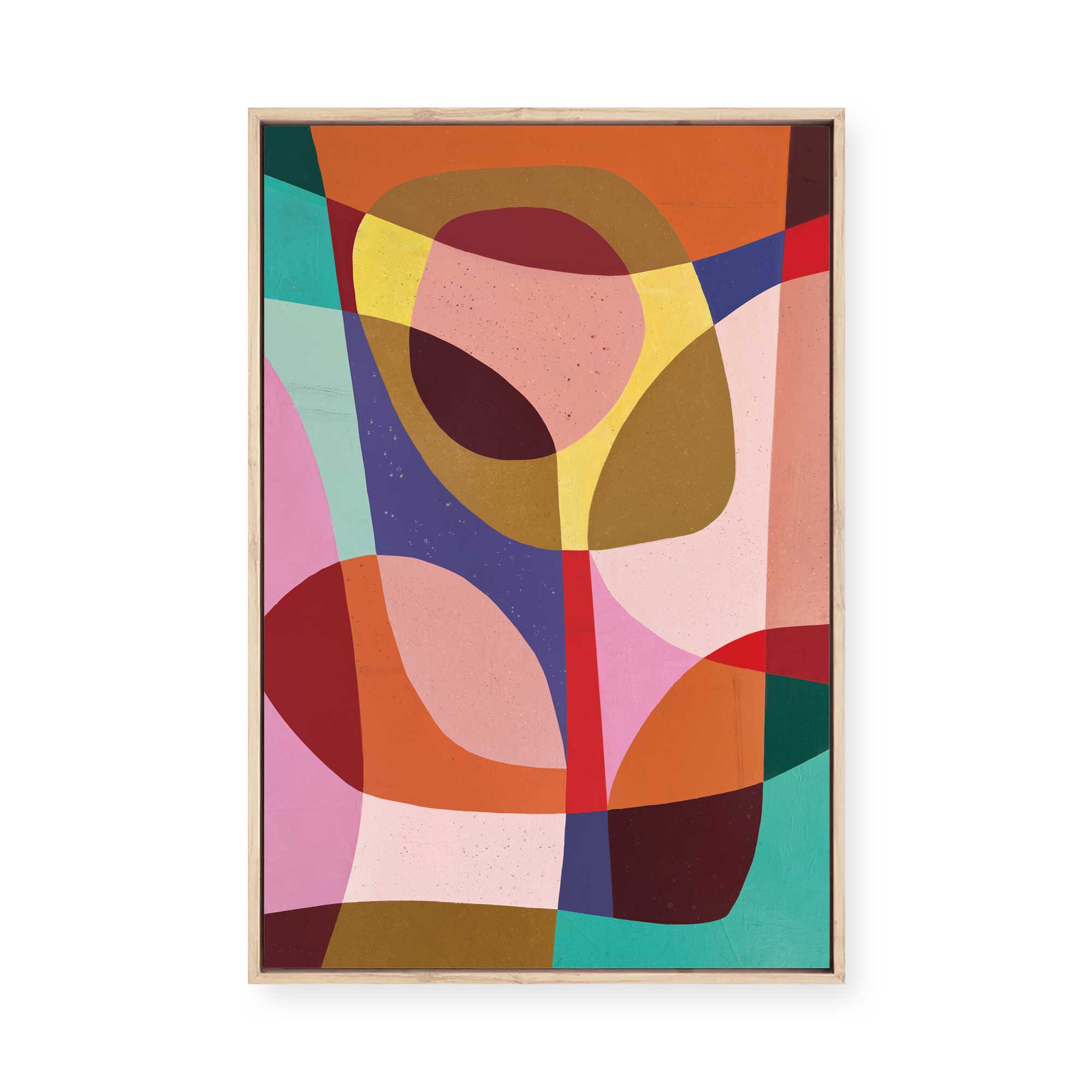 Vibrant Organic Bloom I | Framed Canvas