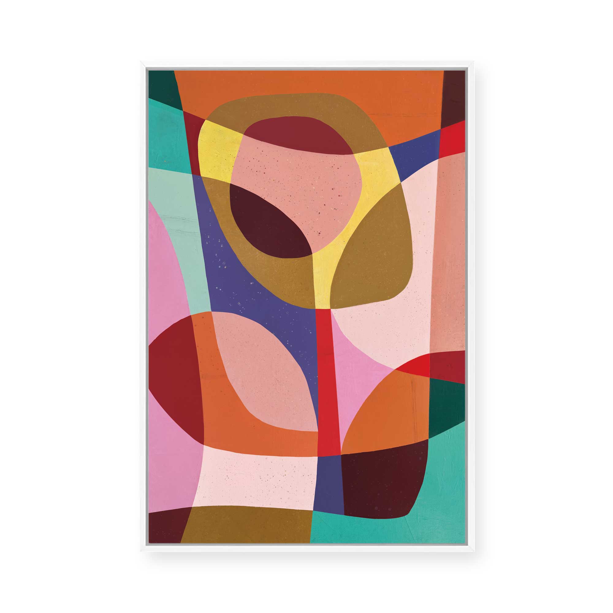 Vibrant Organic Bloom I | Framed Canvas