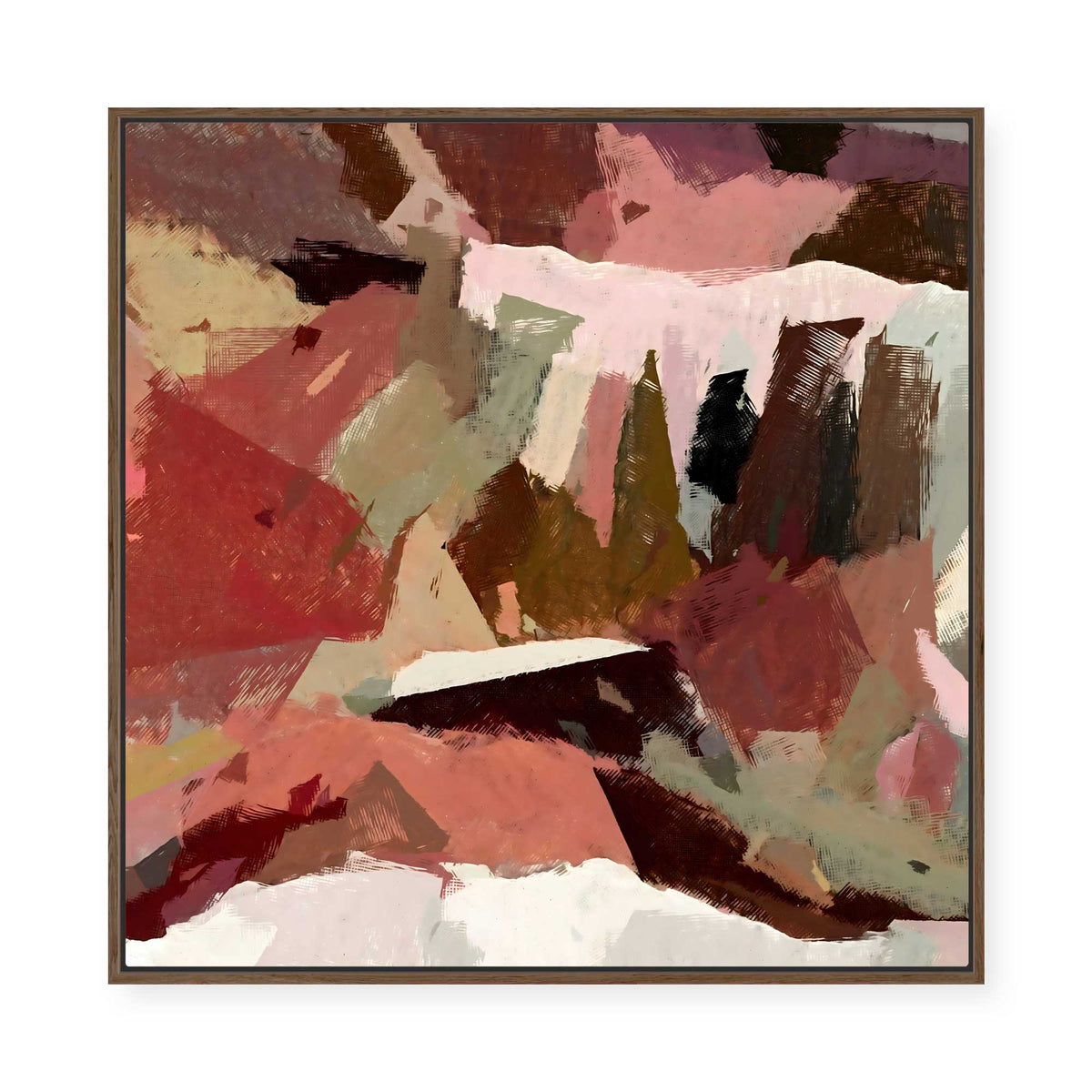 Vivid Layers | Framed Canvas