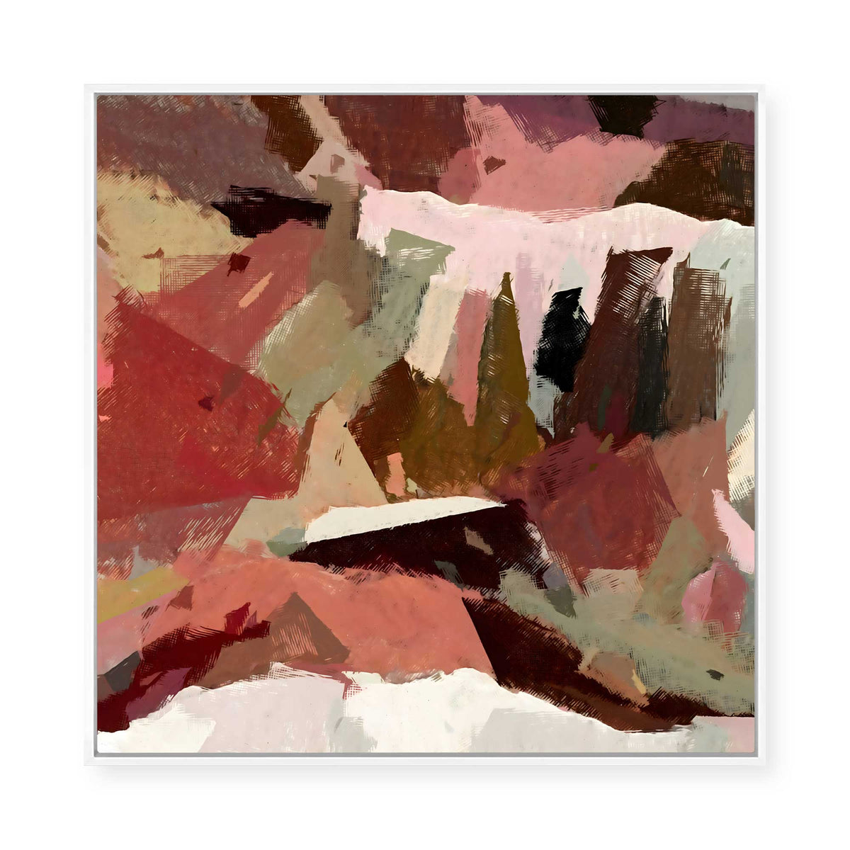Vivid Layers | Framed Canvas
