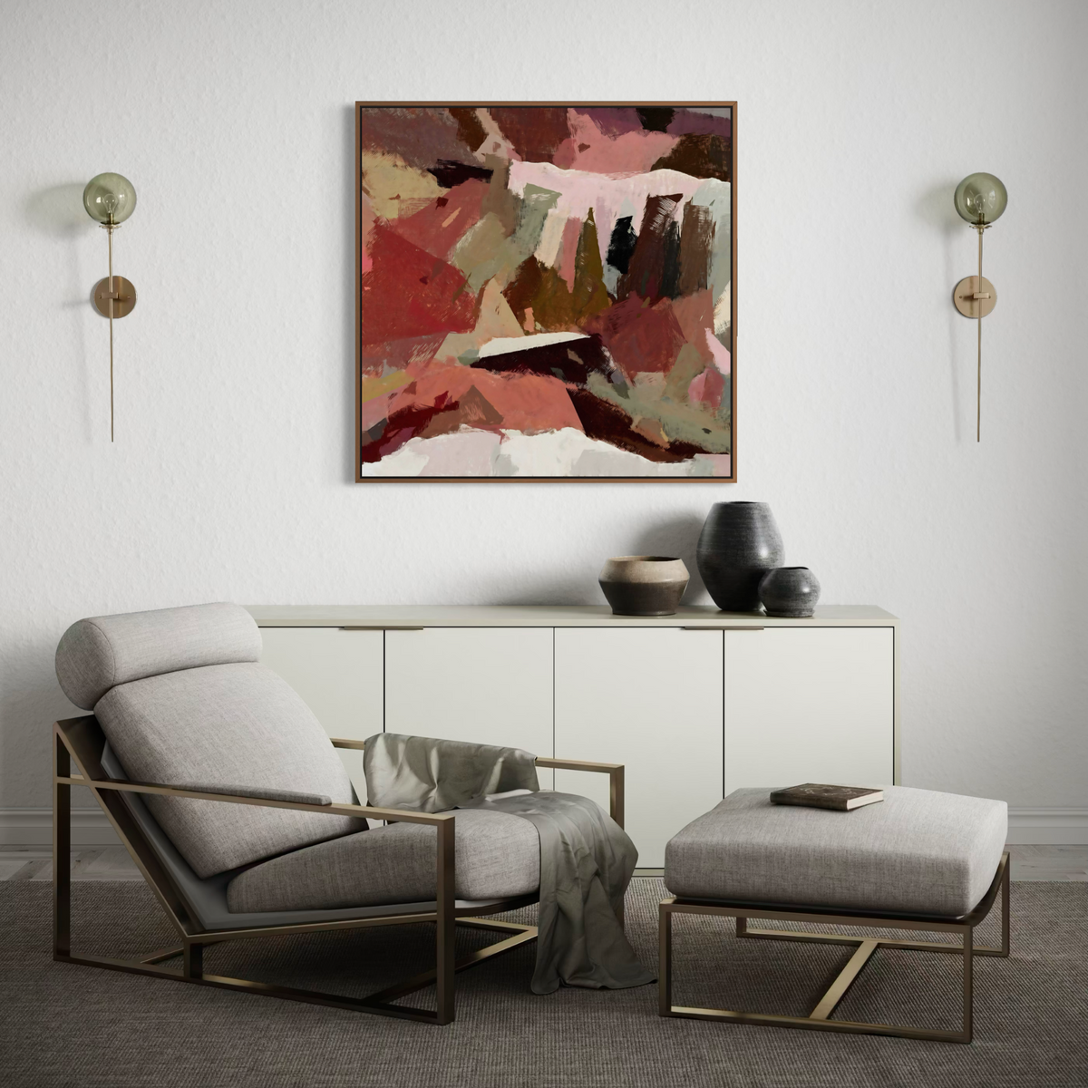 Vivid Layers | Framed Canvas
