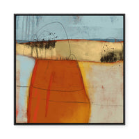 Warm Abstract Forms II | Framed Canvas