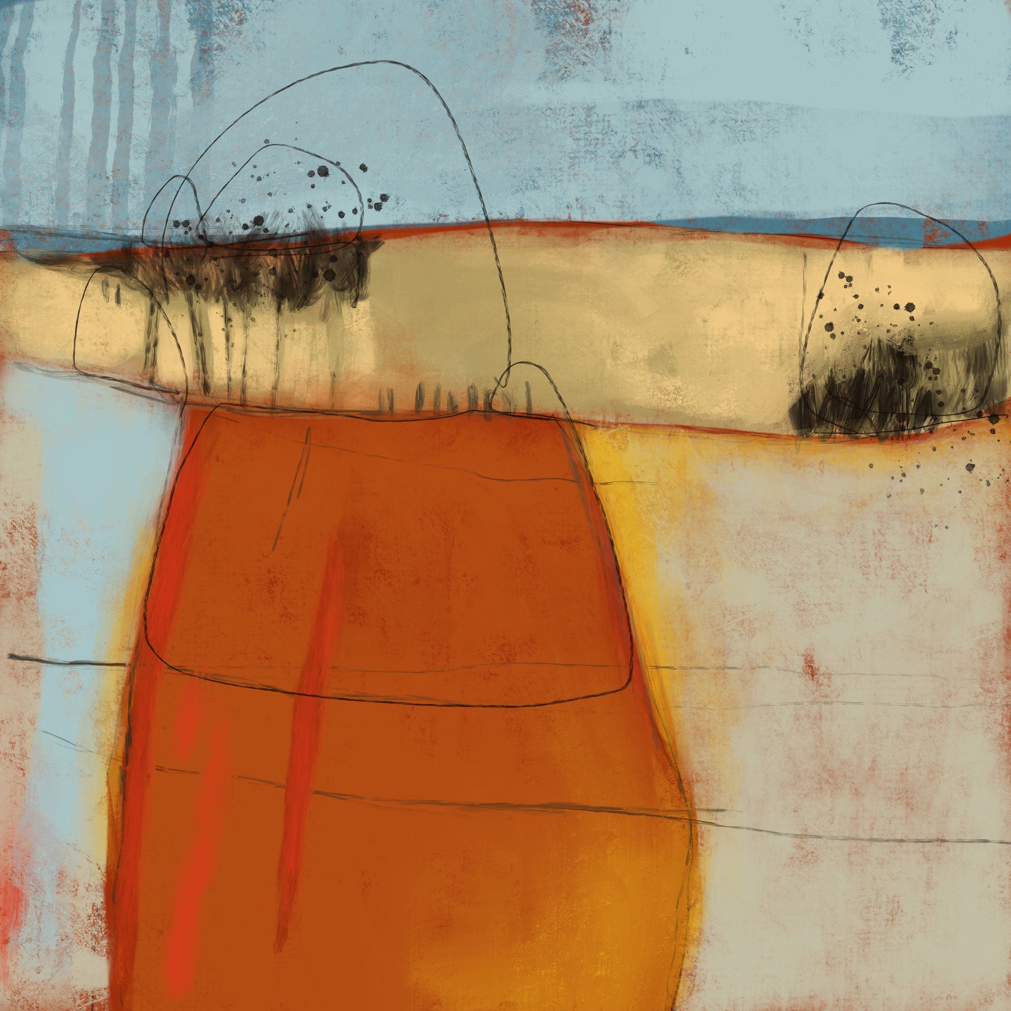 Warm Abstract Forms II