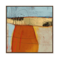 Warm Abstract Forms II | Framed Canvas