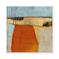 Warm Abstract Forms II | Framed Canvas