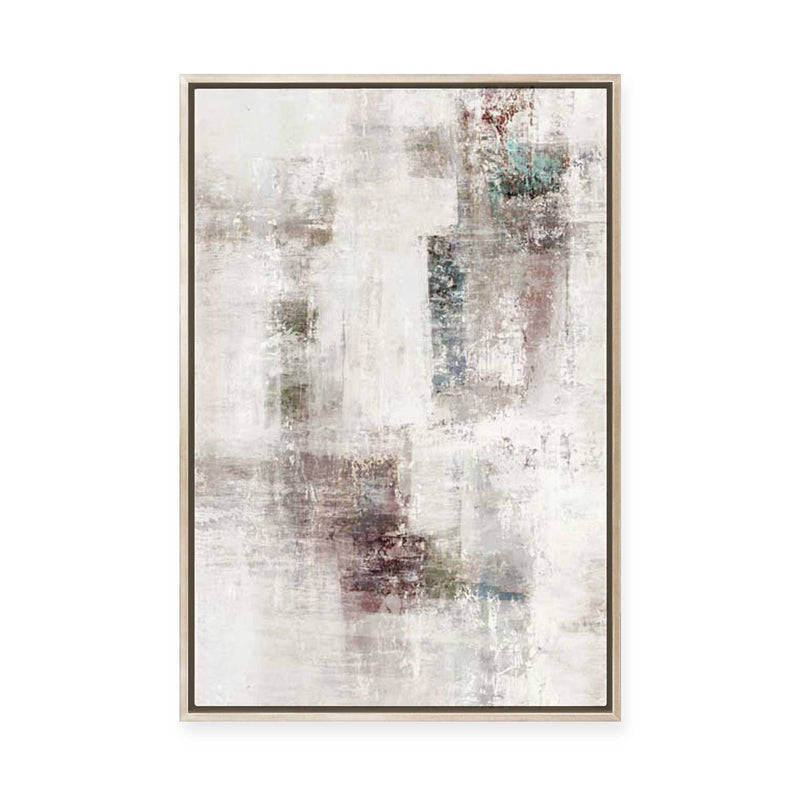 Weathered Walls of Fragmented Memory | Framed Canvas