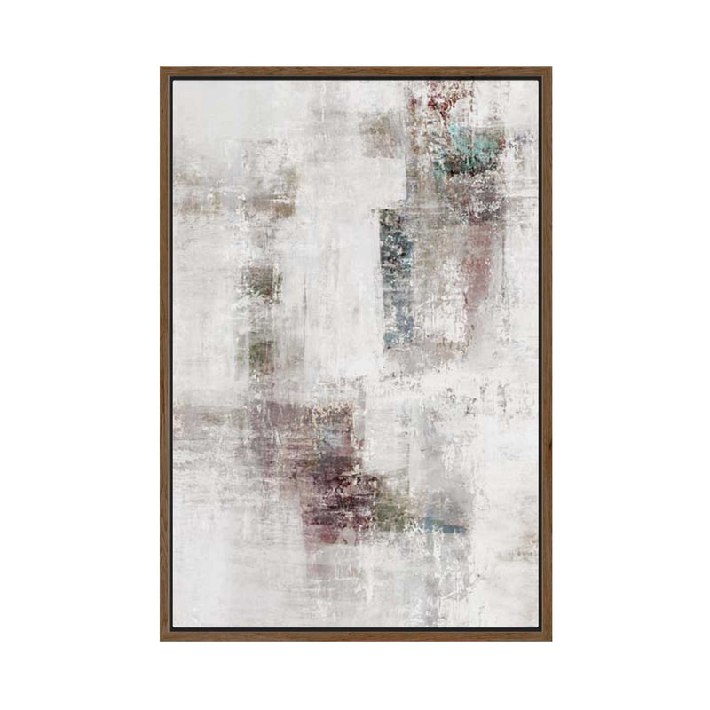 Weathered Walls of Fragmented Memory | Framed Canvas