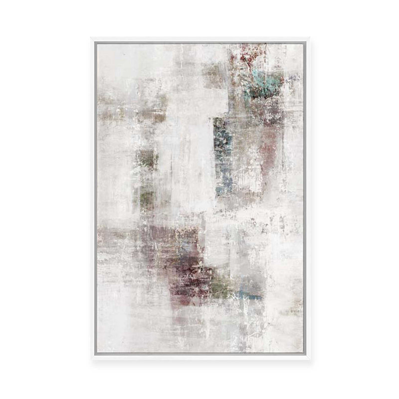 Weathered Walls of Fragmented Memory | Framed Canvas